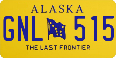 AK license plate GNL515