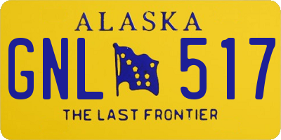 AK license plate GNL517