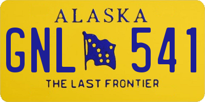 AK license plate GNL541