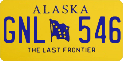 AK license plate GNL546
