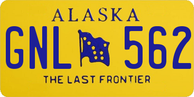 AK license plate GNL562