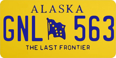 AK license plate GNL563