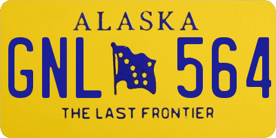 AK license plate GNL564