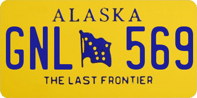AK license plate GNL569