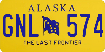 AK license plate GNL574