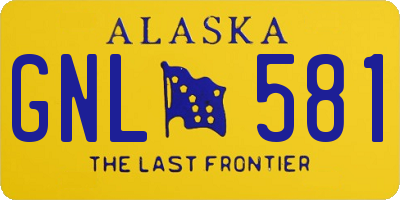 AK license plate GNL581