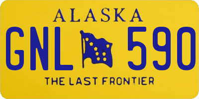 AK license plate GNL590