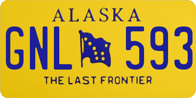 AK license plate GNL593