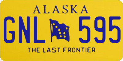 AK license plate GNL595