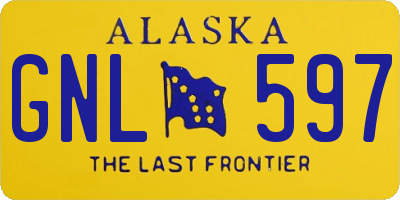 AK license plate GNL597