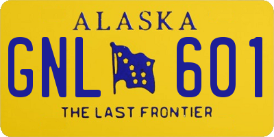 AK license plate GNL601