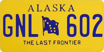 AK license plate GNL602