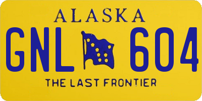 AK license plate GNL604