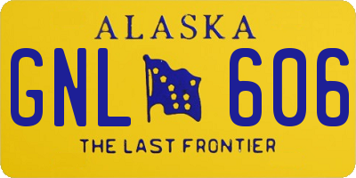 AK license plate GNL606