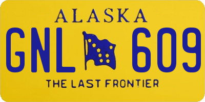 AK license plate GNL609