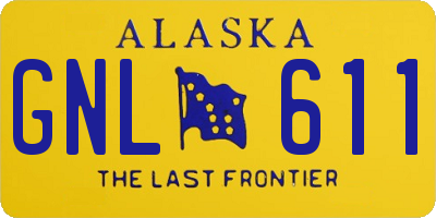 AK license plate GNL611