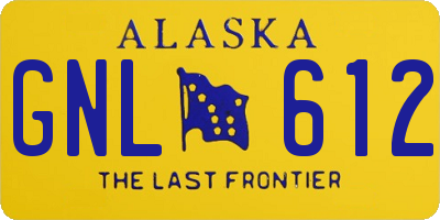 AK license plate GNL612