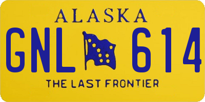 AK license plate GNL614