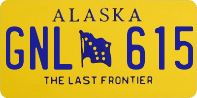 AK license plate GNL615