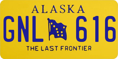 AK license plate GNL616