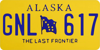 AK license plate GNL617