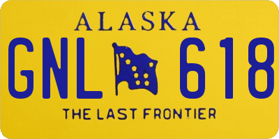 AK license plate GNL618