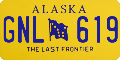 AK license plate GNL619