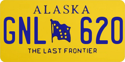 AK license plate GNL620