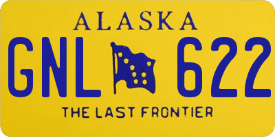 AK license plate GNL622