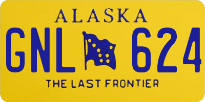 AK license plate GNL624