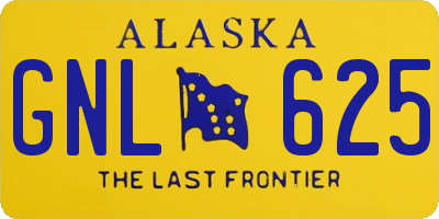 AK license plate GNL625