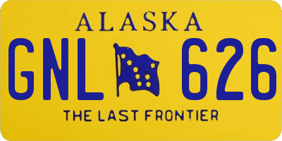 AK license plate GNL626