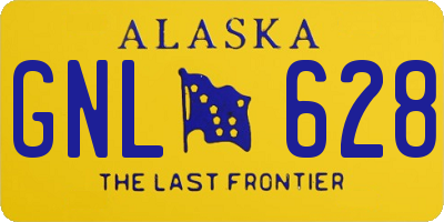 AK license plate GNL628