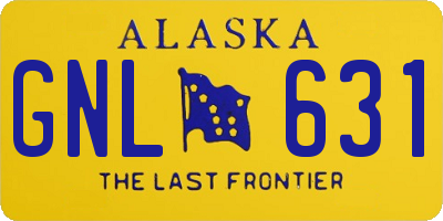 AK license plate GNL631