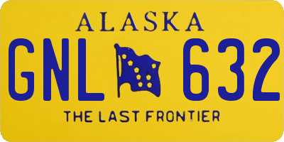 AK license plate GNL632