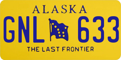 AK license plate GNL633