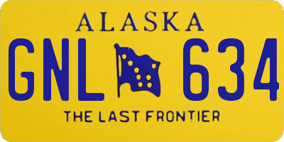 AK license plate GNL634