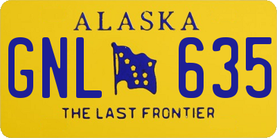 AK license plate GNL635