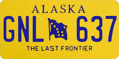 AK license plate GNL637