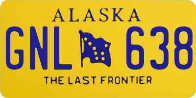 AK license plate GNL638