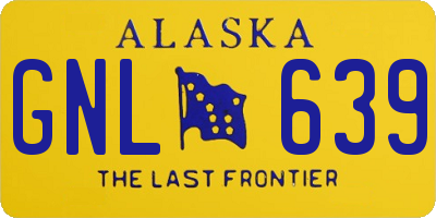 AK license plate GNL639