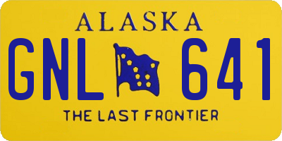 AK license plate GNL641