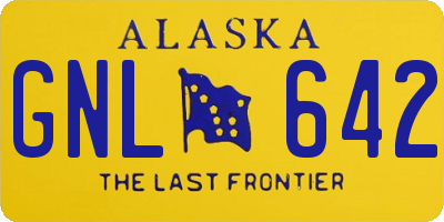 AK license plate GNL642