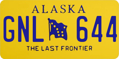 AK license plate GNL644