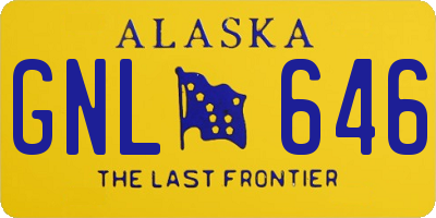 AK license plate GNL646