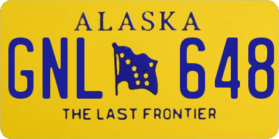 AK license plate GNL648