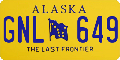 AK license plate GNL649