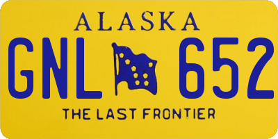 AK license plate GNL652