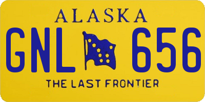 AK license plate GNL656