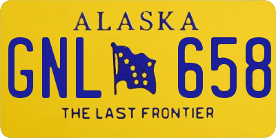 AK license plate GNL658